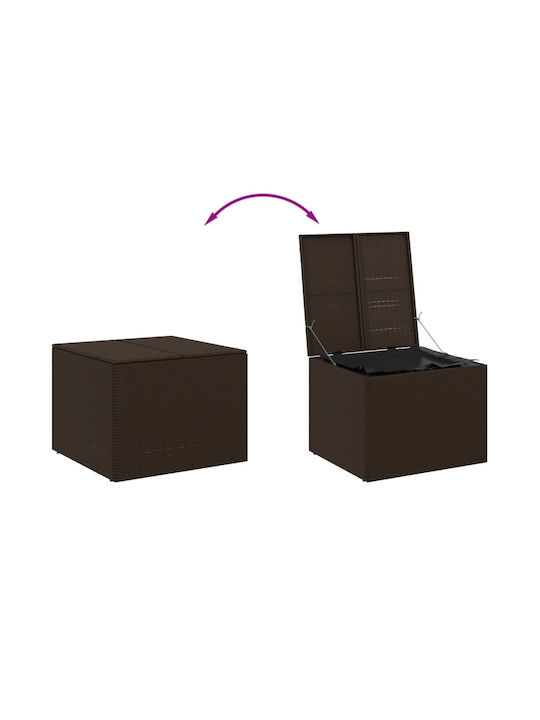 vidaXL Outdoor Storage Box 291lt Brown L80xW75xH59cm