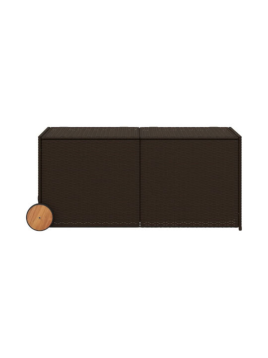 vidaXL Outdoor Storage Box 283lt Brown L127xW55xH56cm