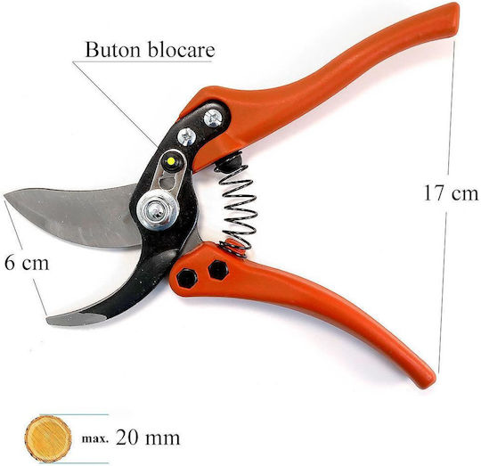 Strend Pro Baumschere Länge 23cm mit Maximalem Schnittdurchmesser 20mm