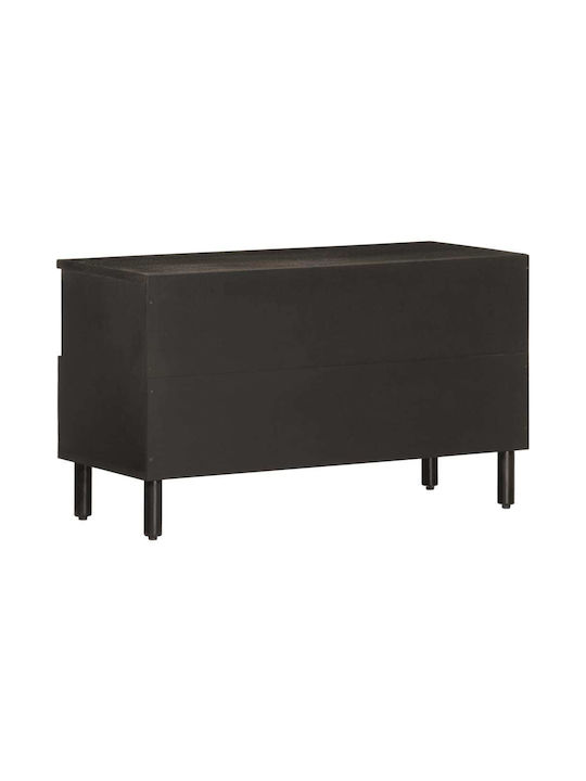 vidaXL TV-Ständer Schwarz M80xT33xH46cm