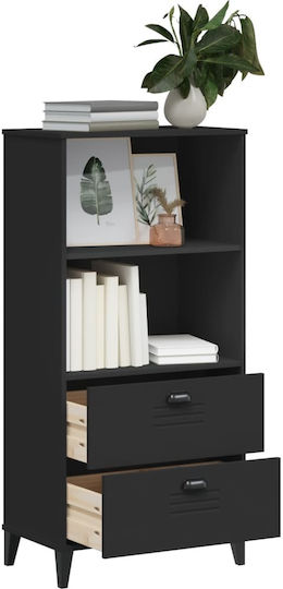 Bibliothek Schwarz 60x35x123cm
