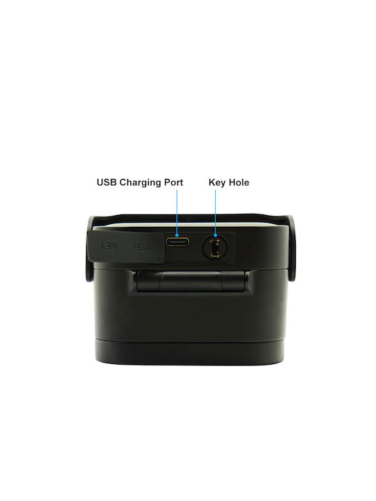 Smart Wall-Mounted Metallic Combination Key Holder With Keyboard 7.2x5.2x12.2cm