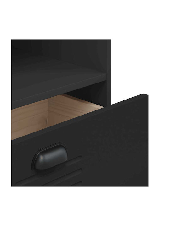 Black Bookcase 60x35x123 cm