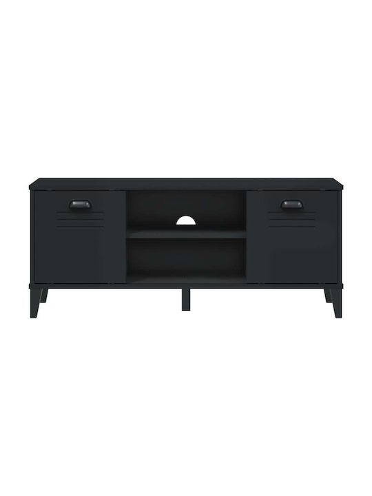 Entry Furniture with Shoe Rack Black Velvet-Black Metal 106x35x45cm
