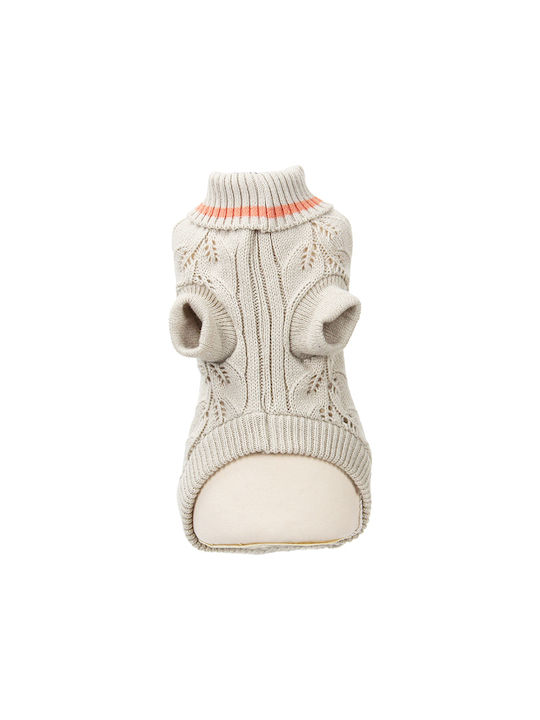Glee Knitted Sweater for Dog in Beige Color