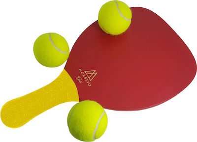 My Morseto Gold Strandracket Rote mit Geradem Griff Gelbe