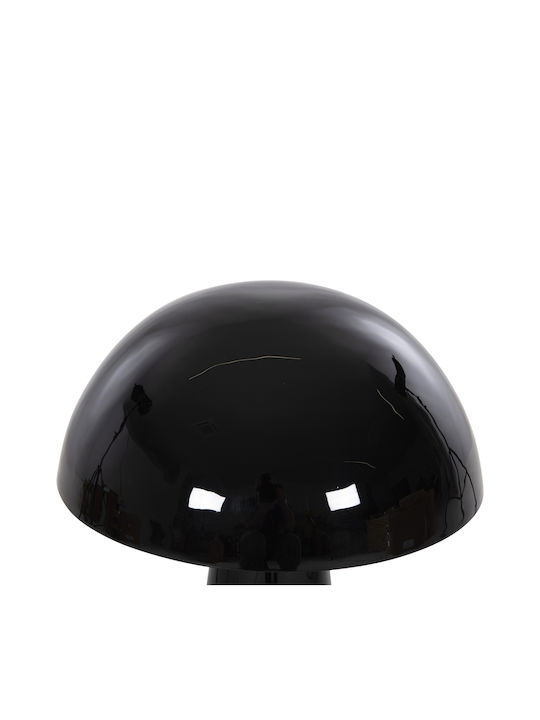 HomeMarkt Metal Table Lamp for Socket E27 with Black Shade and Base