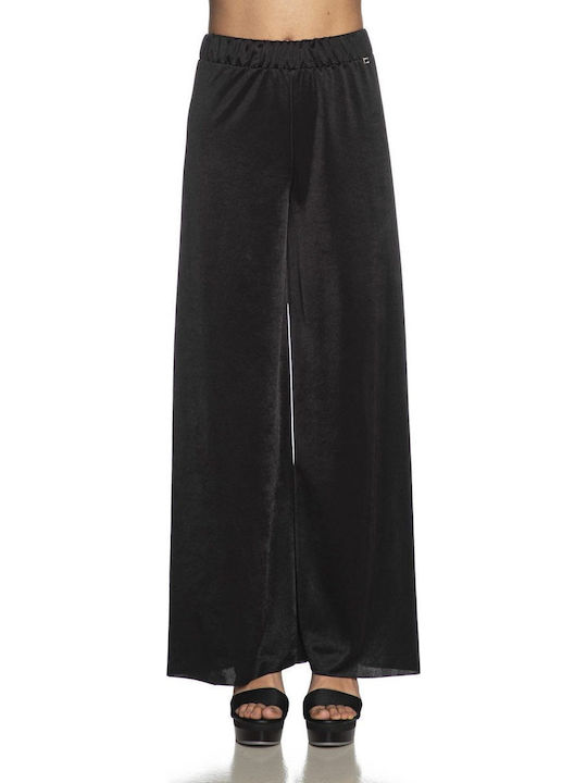 Femei Din material textil Pantaloni cu elastic Neagră