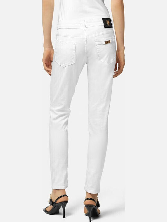 Women's Fabric Trousers Skinny Fit White