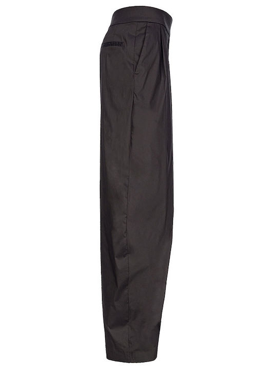 Papillon Damen Hoch tailliert Stoff Hose Black