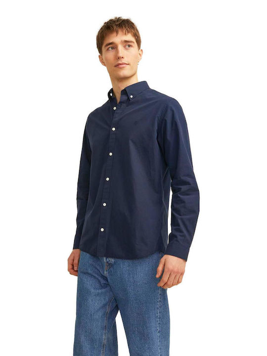 Jack & Jones Cămașă Bărbătească Cu mânecă lungă Blue