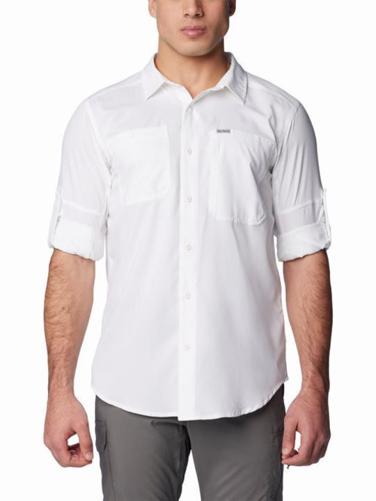 Columbia Men's Shirt Long Sleeve White