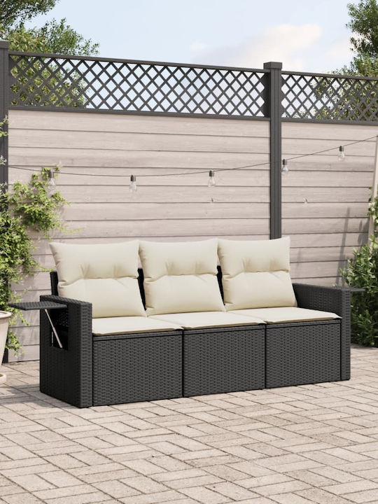 Tree-Seater Sofa Outdoor Rattan with Pillows 55x55x69cm