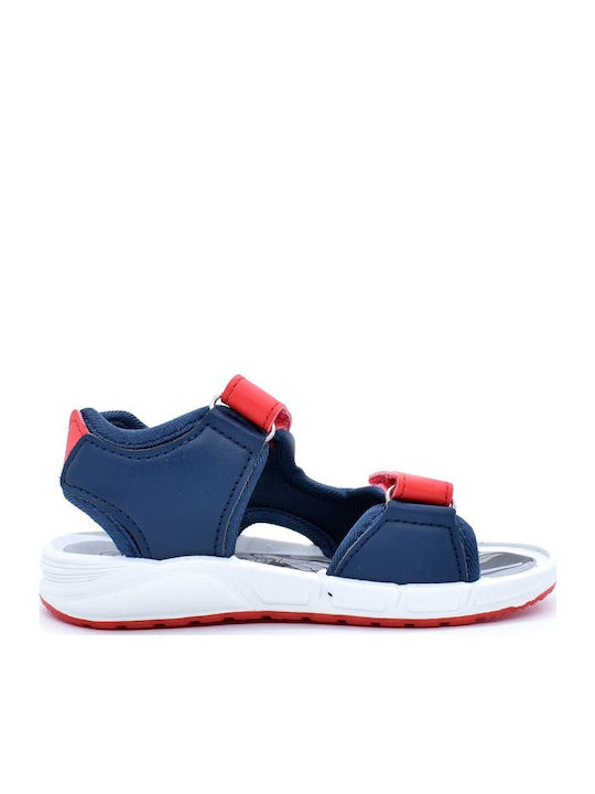 Kids' Sandals with Velcro & Lights Red