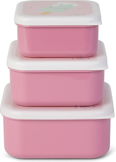 Saro Ice Creams Kunststoff Kinderlebensmittelbehälter 0.55Liter Rosa