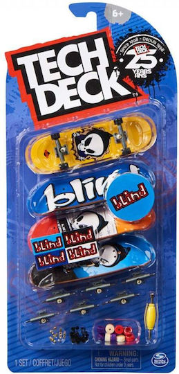 Tech Deck Pack 4 Pieces Fingerboard Blind 9.6cm