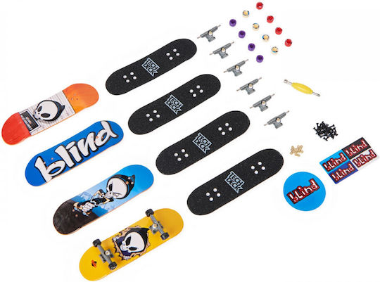 Tech Deck Pack 4 Pieces Fingerboard Blind 9.6cm