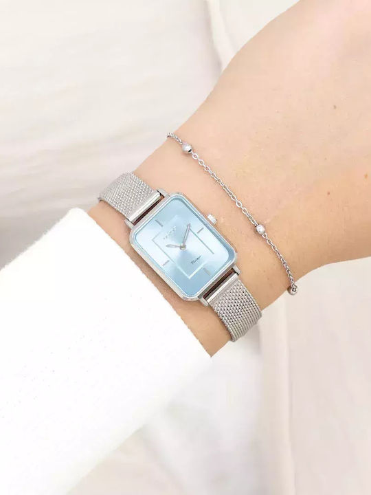 Oozoo Vintage Women's Watch with Silver Metal Bracelet
