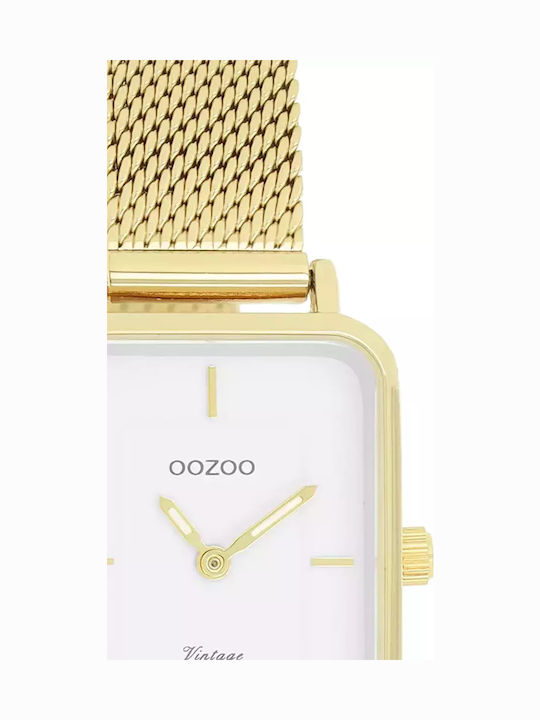 Oozoo Vintage Women's Watch with Gold Metal Bracelet