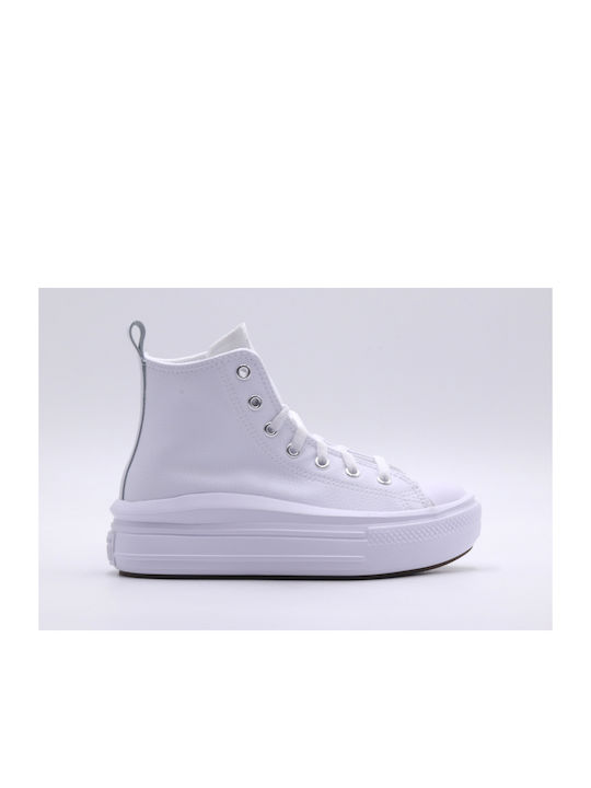 Converse Παιδικά Sneakers High Ctas Move Hi Λευκά