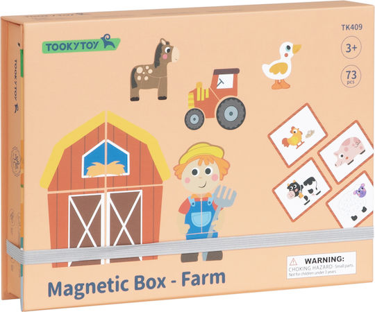 Tooky Toys Μαγνητικό Παιχνίδι Κατασκευών Φάρμα για Παιδιά 3+ Ετών