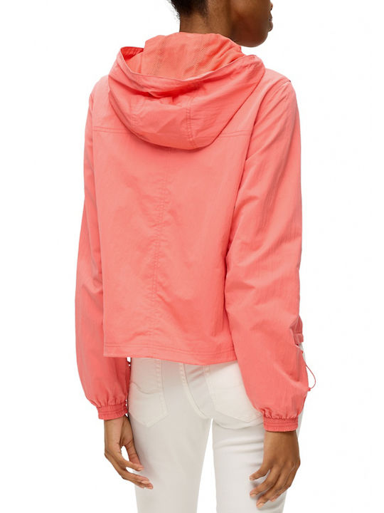 S.Oliver Women's Short Lifestyle Jacket for Winter Coral