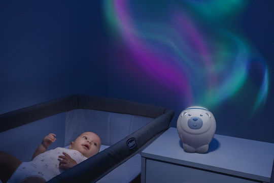 Chicco Sleep Toy Projector Cradle Polar Bear with Music, Light, and Sounds for 0++ Months
