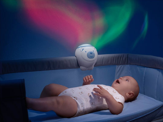 Chicco Sleep Toy Projector Cradle Polar Bear with Music, Light, and Sounds for 0++ Months