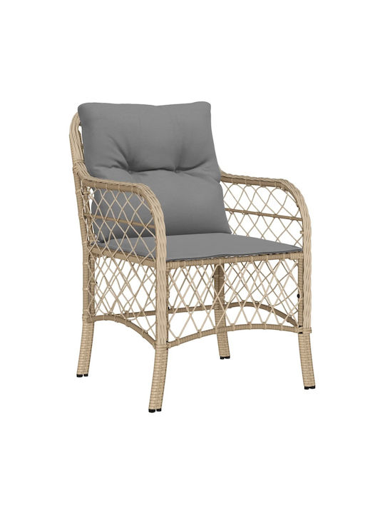 Set Sala De Mese Pentru Exterior 9 Piese Bej Cu Perne