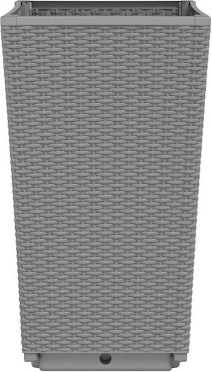 vidaXL Set 2 Planters Plastic Grey