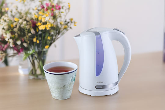 Vivax Електрически Кана 1.7л 2200W Бяла