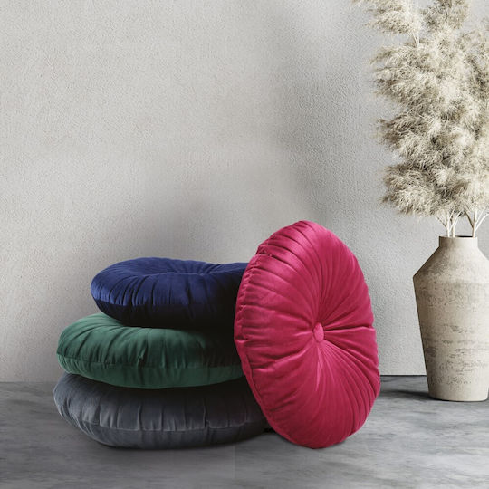 Das Home Velvet Sofa Cushion 0268 Round Diameter 38 38x38cm