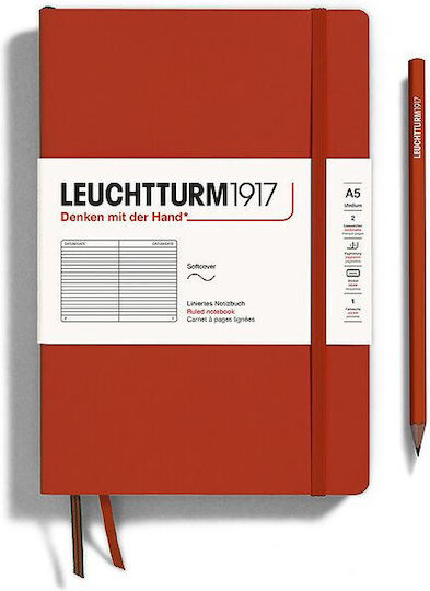 Leuchtturm1917 Notebook A5 Ruled Red 367267