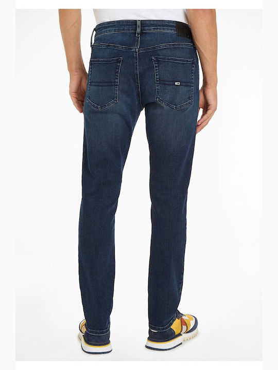 Tommy Hilfiger Pantaloni de Bărbați din Jean în Croială Slim Dark