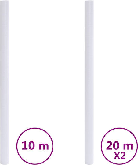 Матирано фолио за прозорци прозрачно сиво PVC прозрачно 0.45 X 10 м 0.45 X 20 м