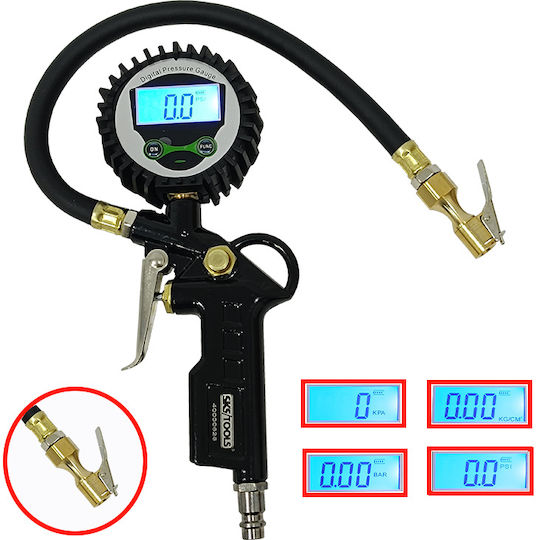 SKS Tools 40000626 Ψηφιακό Αερόμετρο Μέγιστης Πίεσης 12bar