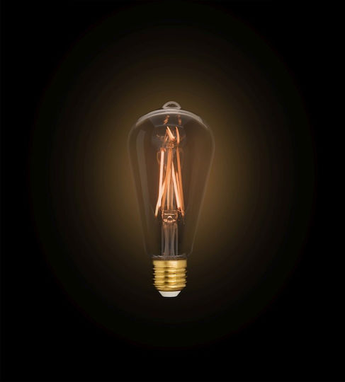Lutec Smart Λάμπα LED 7.5W για Ντουί E27 και Σχήμα ST64 Θερμό Λευκό 806lm