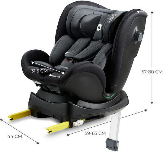 Kinderkraft Xrider Scaun Auto pentru Copii i-Size cu Isofix Negru