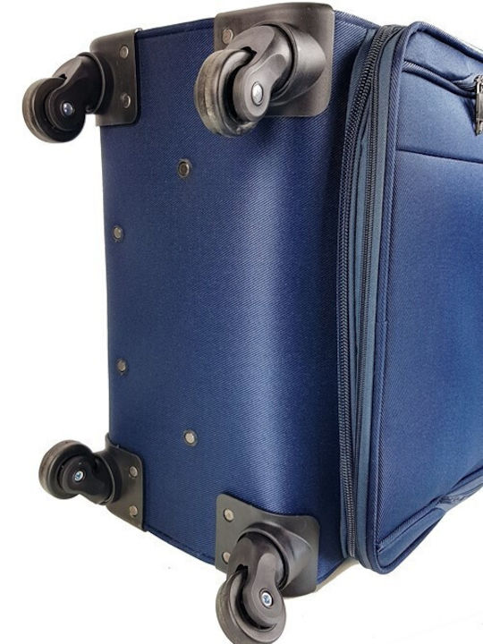 Explorer Luggage 15904 Mittlerer Reisekoffer Weichschalen Marineblau mit 4 Räder Höhe 58cm