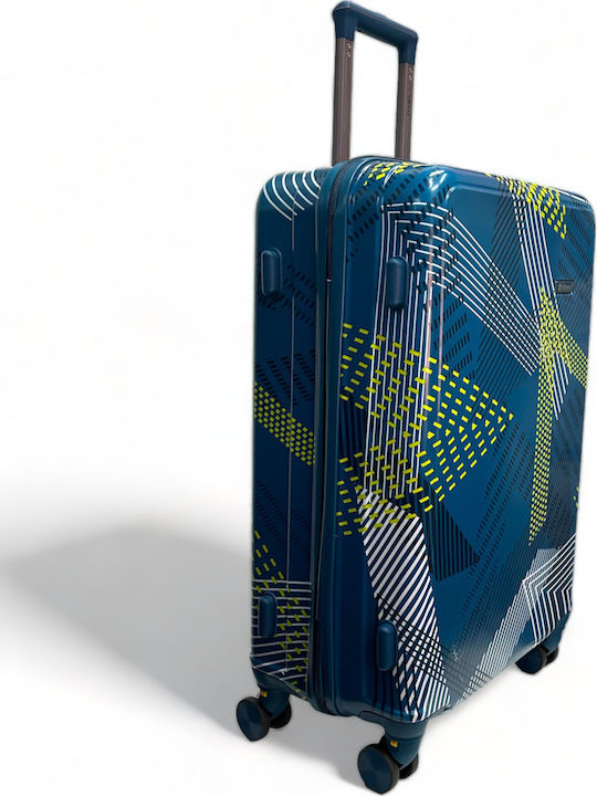 Olia Home Large Travel Suitcase Hard From Durable PC with 4 Wheels Height 75cm 7576300