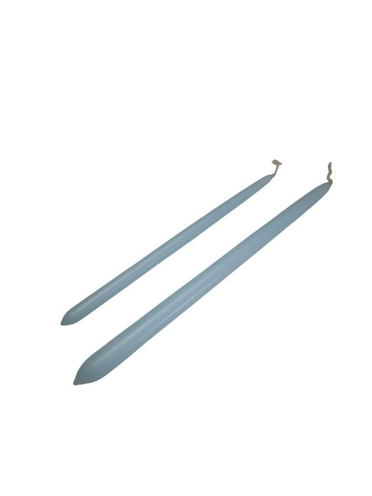 Великденска Свещ Кръгла 33cm Син 10бр