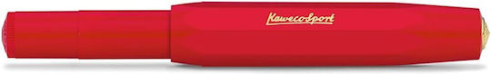 Kaweco Classic Sport Writing Pen Medium Red made of Plastic with Blue Ink
