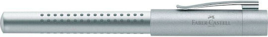Faber-Castell Fountain Pen Medium Silver Steel with Black Ink