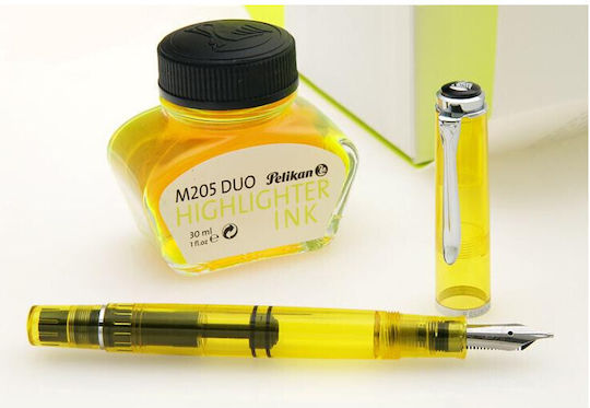 Pelikan Classic Duo M205 Πένα Γραφής Extra Broad Κίτρινη από Ατσάλι