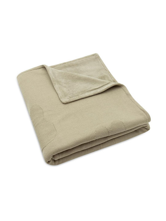 Jollein Blanket Nursery Swaddling Blankets Khaki Olive Green 100x75cm