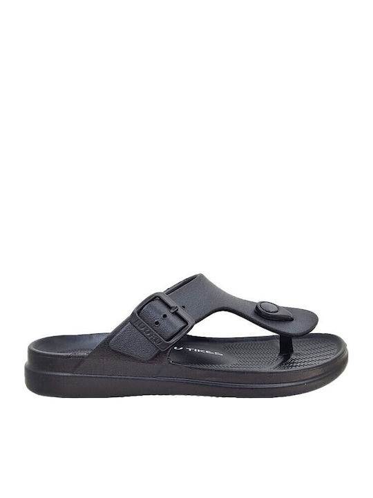 Flip Flops in Sandal Style in Black Colour