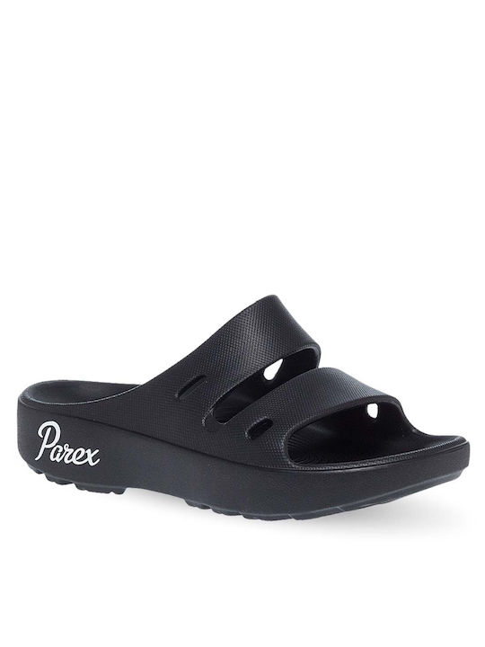 Parex Women's Platform Flip Flops Black