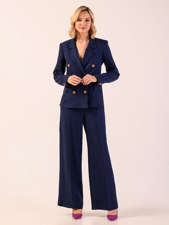Derpouli Damen Blazer blue Derpouli Damen Blazer blue
