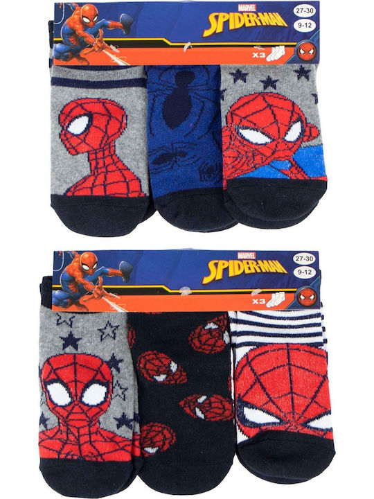 Spiderman Șosete pentru Copii Multicolore 6 Perechi