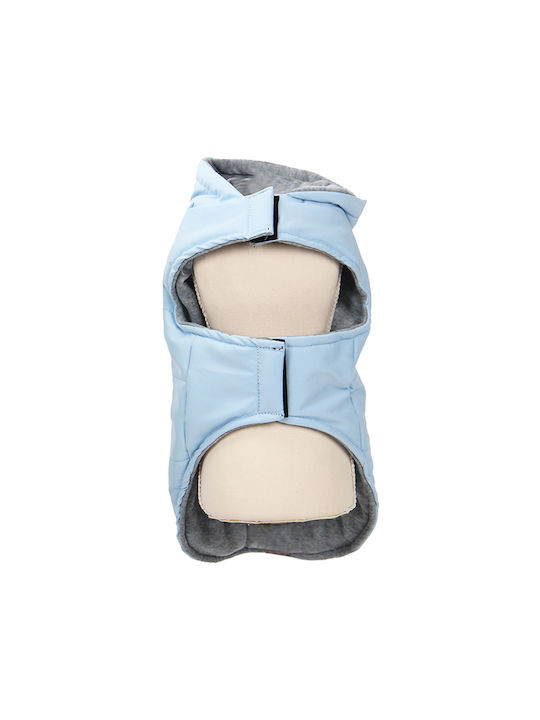 Glee Hundemantel Blau Klein mit Rückenlänge 25 cm. 25cm